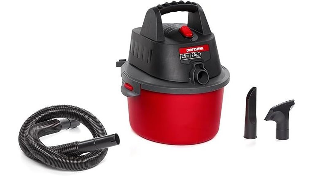 craftsman 2 5 gallon wet dry vacuum