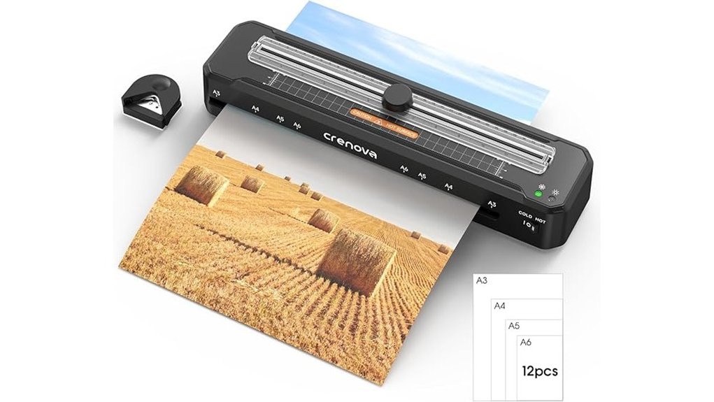 crenova a3 laminator trimmer