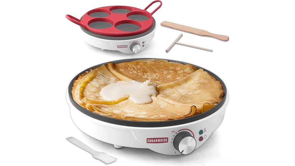 crepe maker with molds