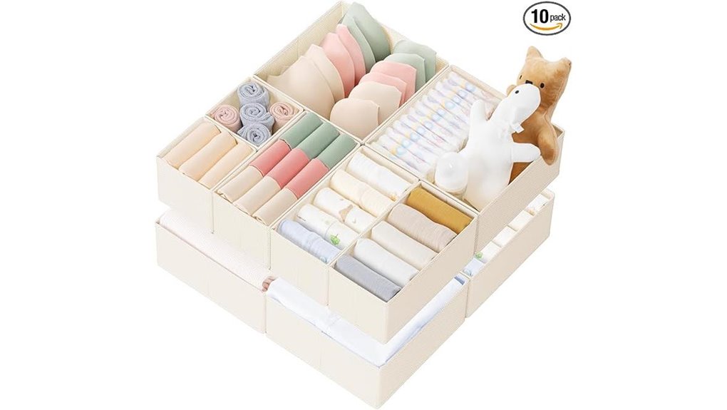 criusia 10 pack drawer organizer