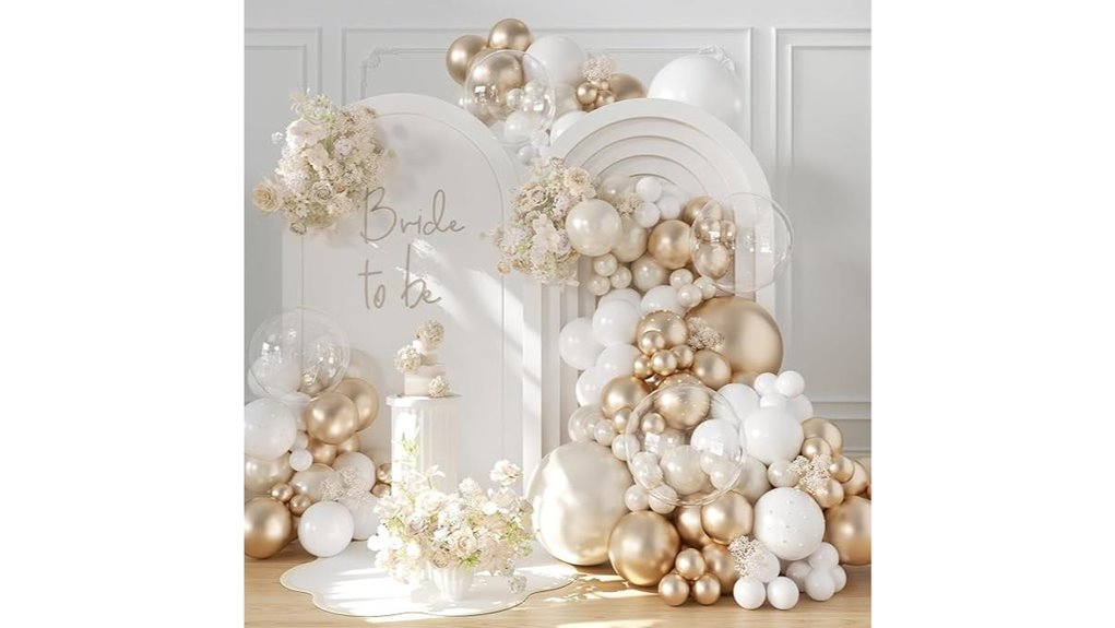 crossfingers pearl balloon garland arch kit