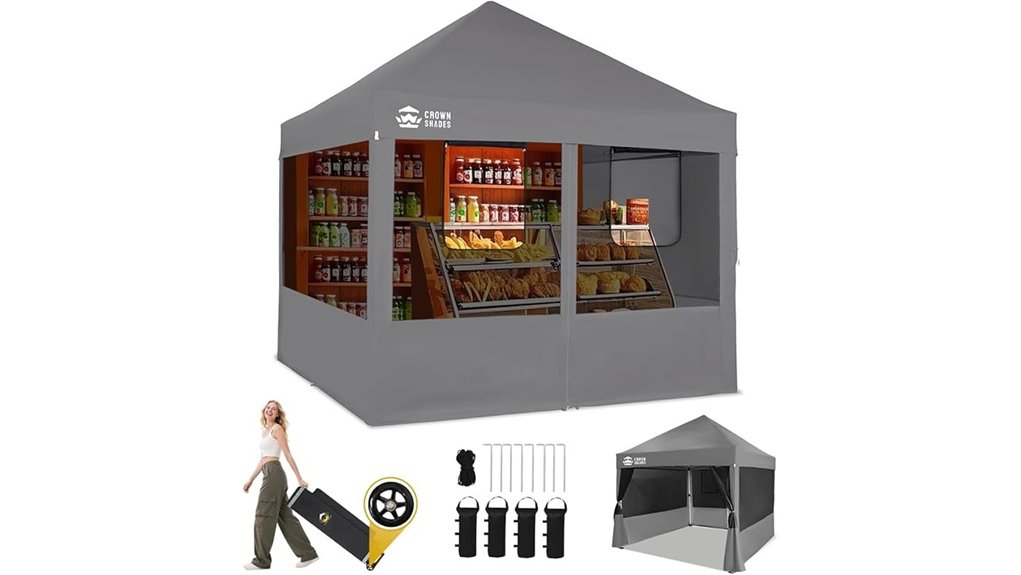 crown 10x10 pop up tent