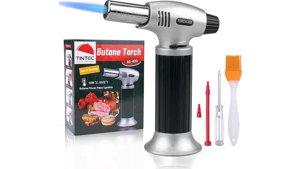 culinary torch with adjustable flame