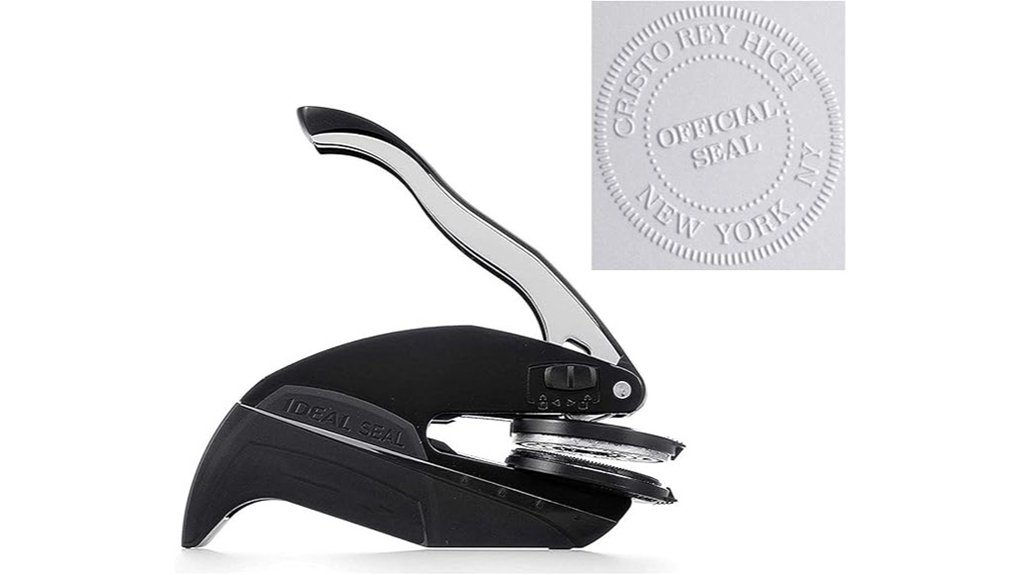custom 1x5 embosser seal