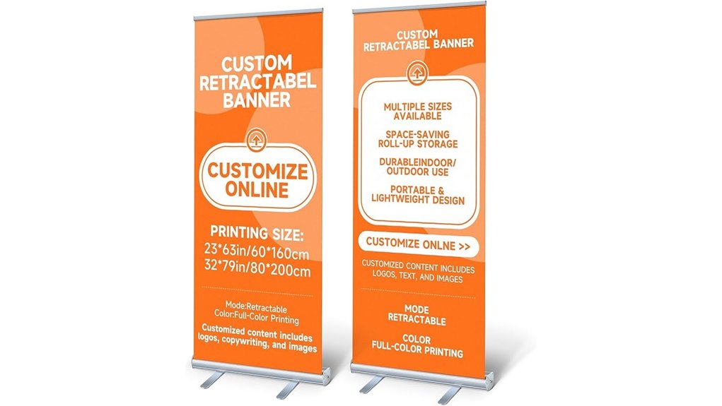 custom 33x81 roll up banner