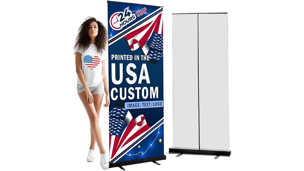 custom black aluminum banner