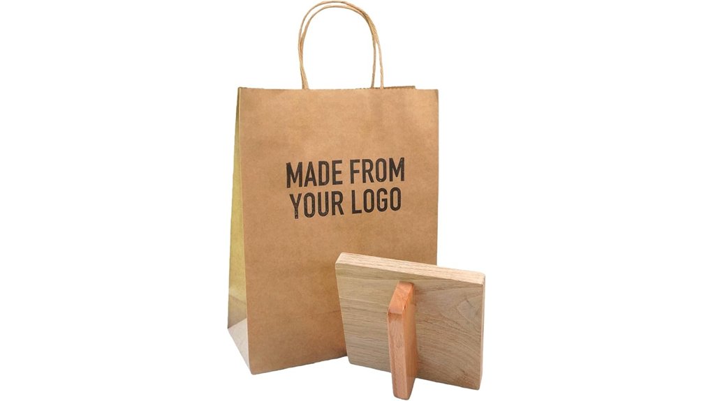 custom double sided wooden stamp