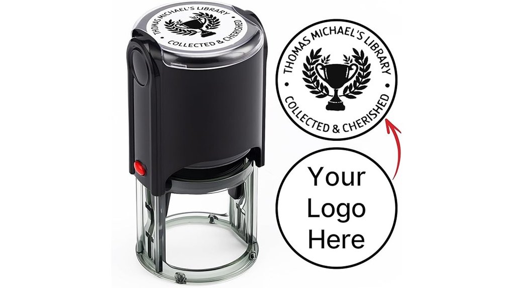 custom round stamp five
