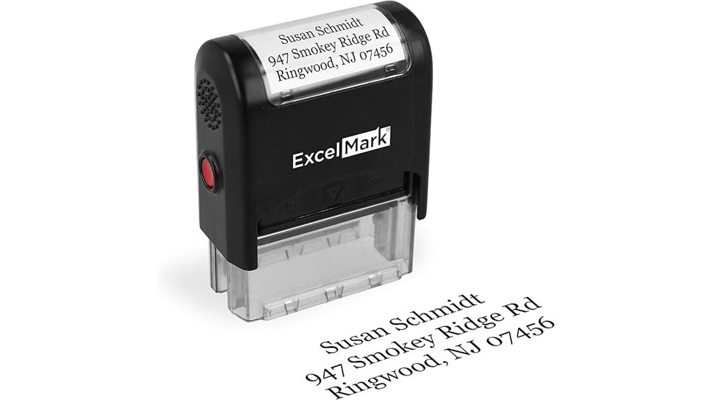 custom self inking rubber stamp
