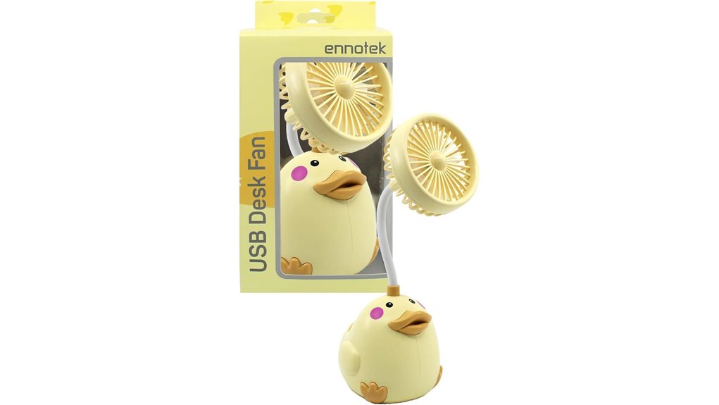 cute duck mini fan