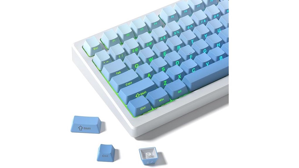 dagaladoo blue pbt keyboard keycaps