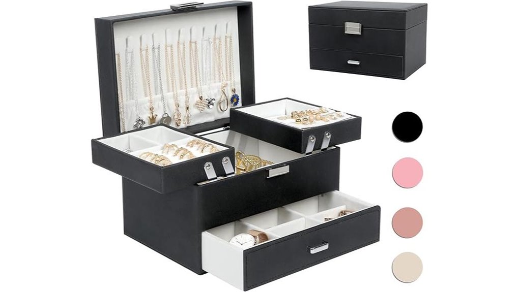 dajasan black 3 layer jewelry
