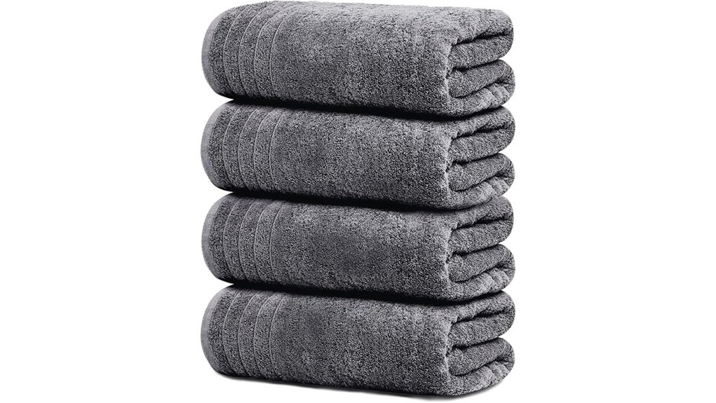 darkgrey 4 pack xl towels