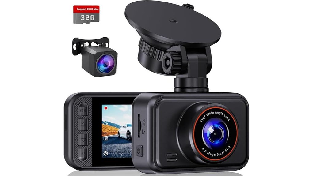 dash cam dual 2 5k front rear