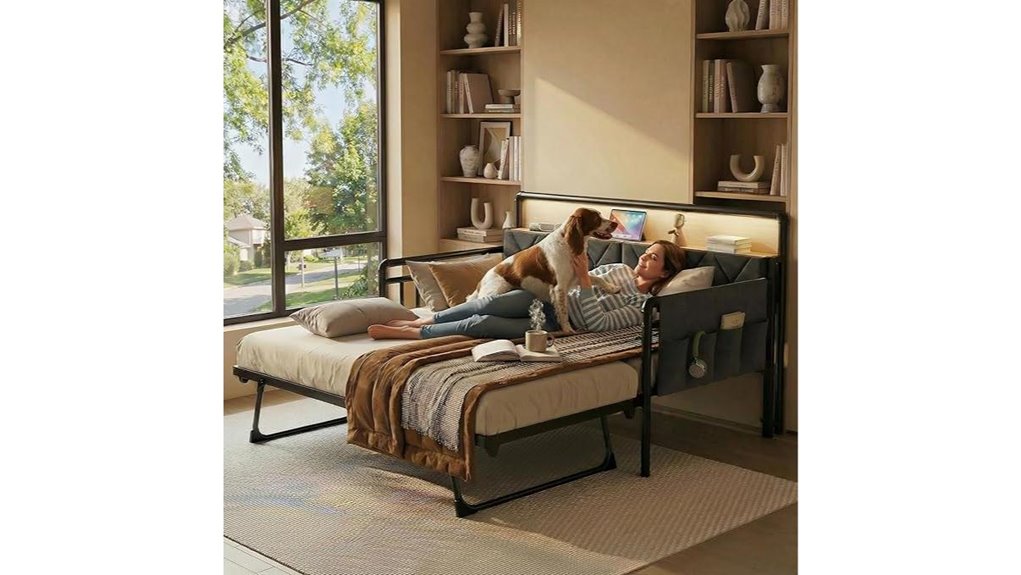 daybed with trundle and leds