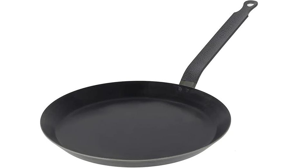 de buyer blue carbon steel crepe pan