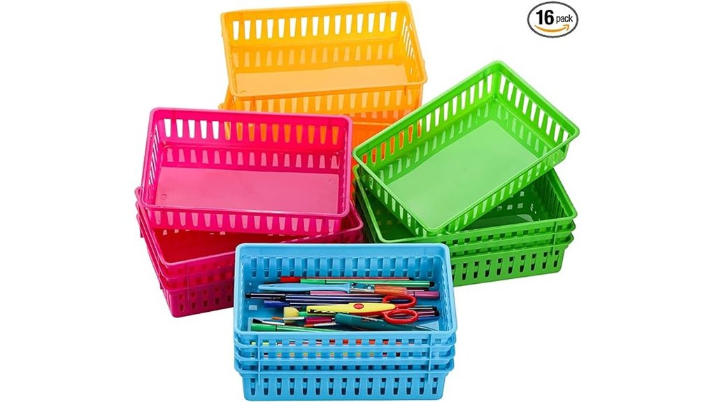 deayou 16 pack classroom baskets