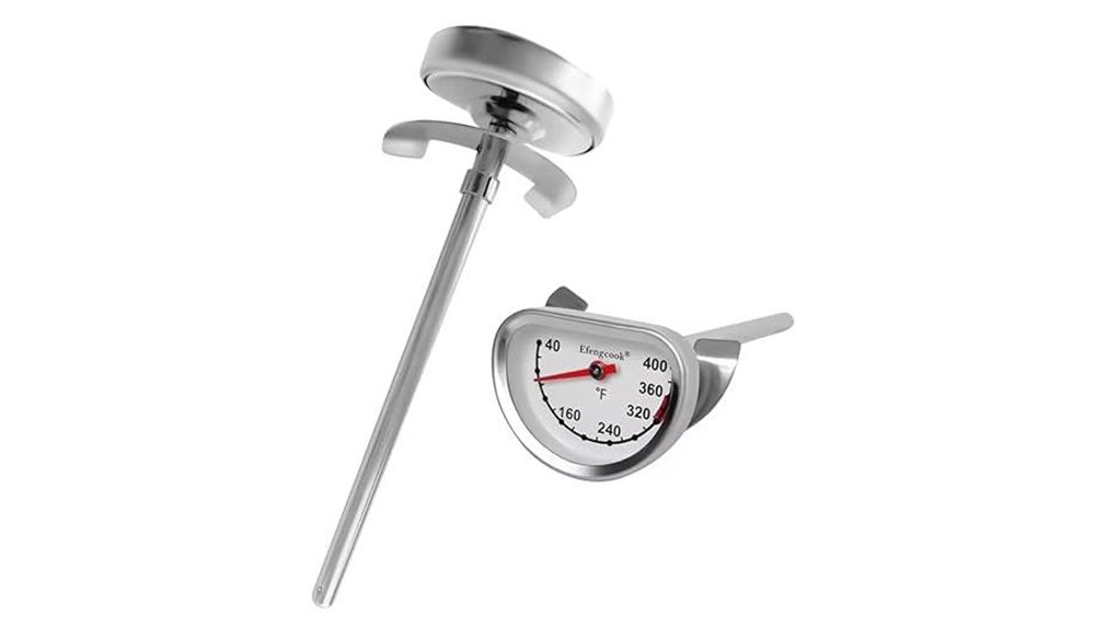 deep fry oil thermometer with probe and clip