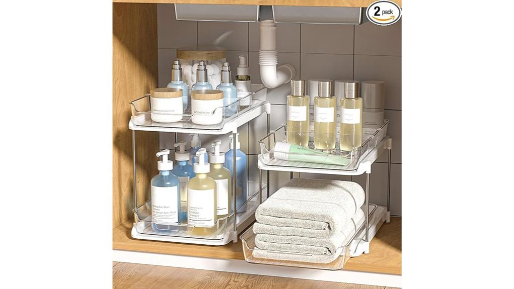delamu under sink organizer set