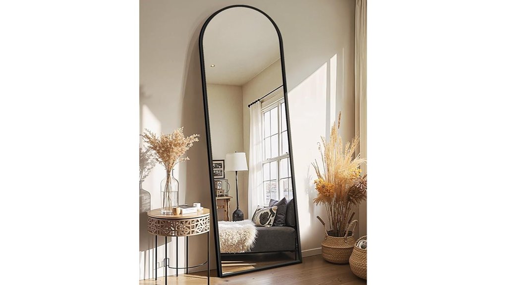 delma arched full length mirror