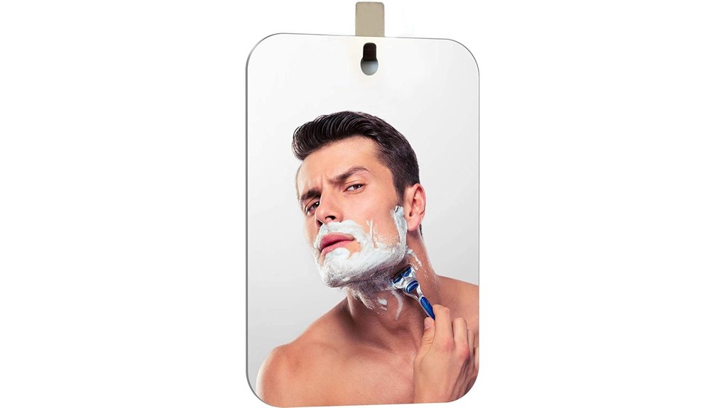 deluxe fogless shower mirror