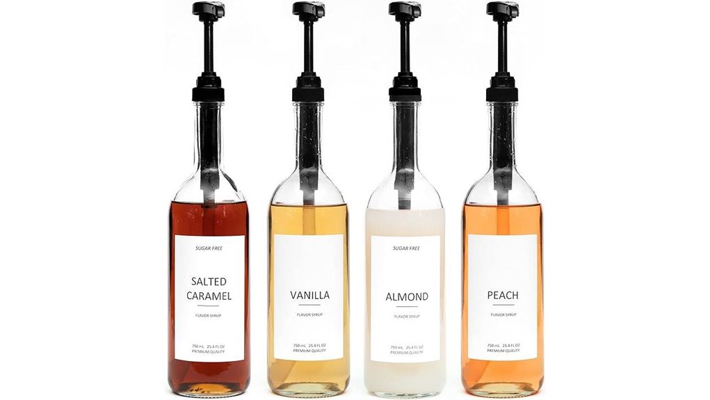 demi s glass coffee syrup dispenser kit