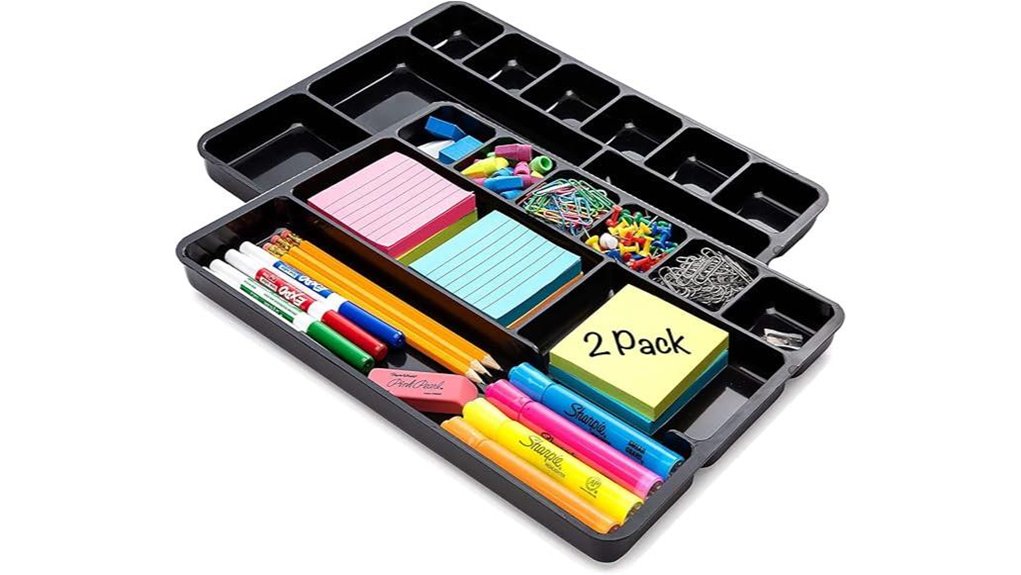 desk drawer organizer tray 9 compartments