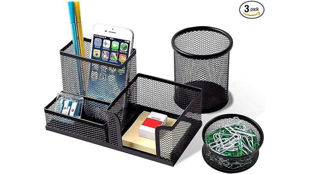 desk pen holder 3 pack