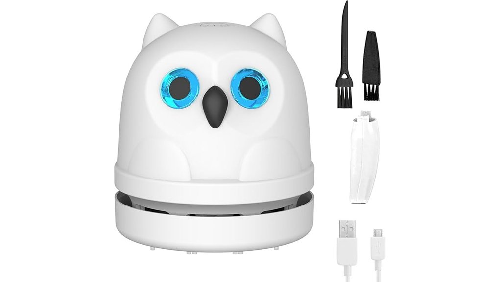 desktop owl vacuum cleaner