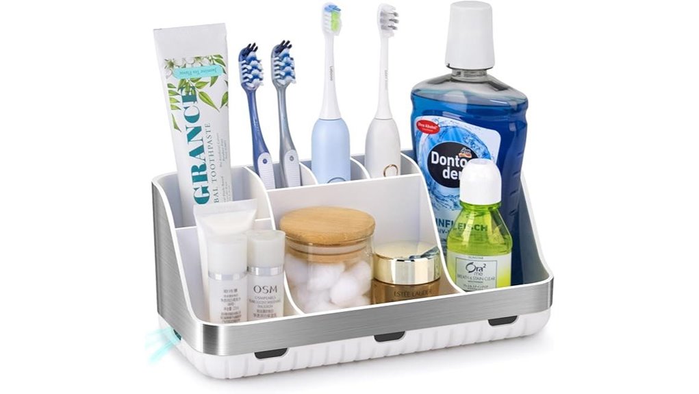detachable 7 slot toothbrush holder