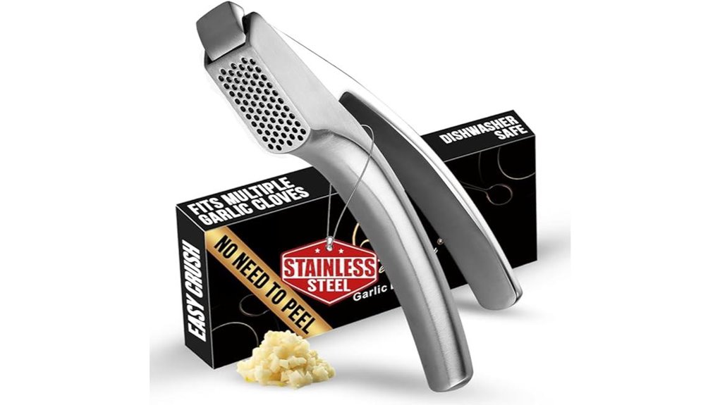 detachable stainless garlic press