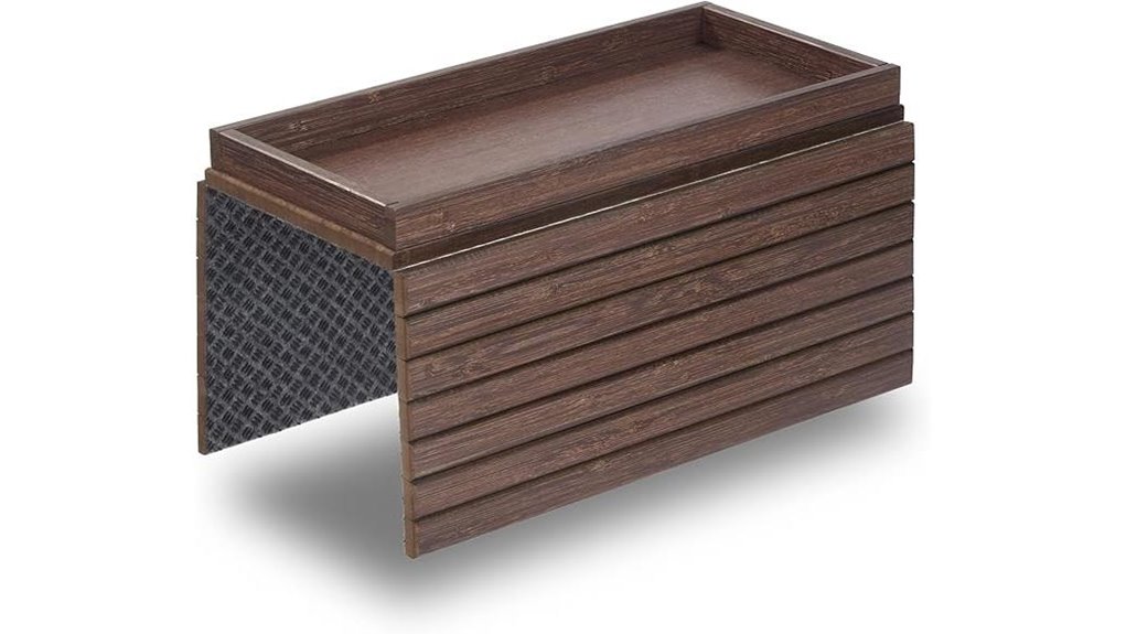 detor couch arm tray with bamboo finish