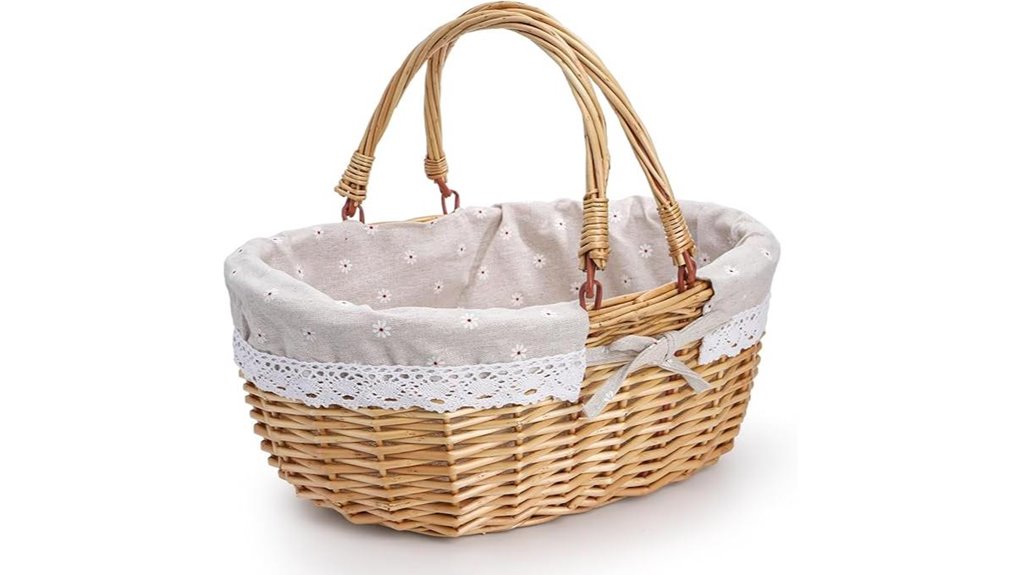 dicunoy large wicker basket