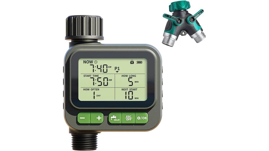 digital four plan sprinkler timer
