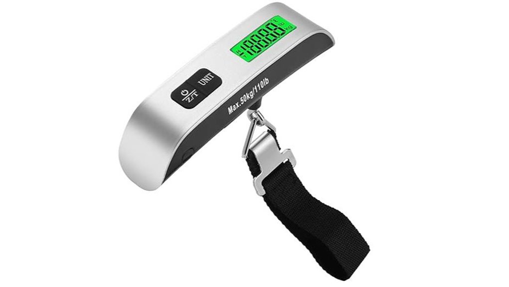 digital luggage scale with backlit lcd