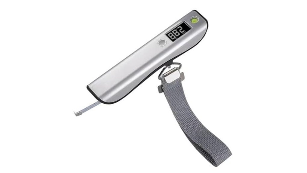 digital luggage scale with tape measure
