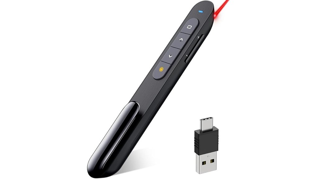dinofire usb c presenter remote