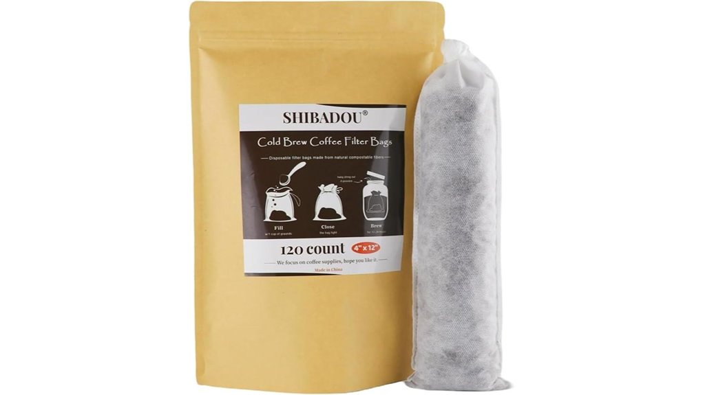 disposable cold brew filter bags 120 count