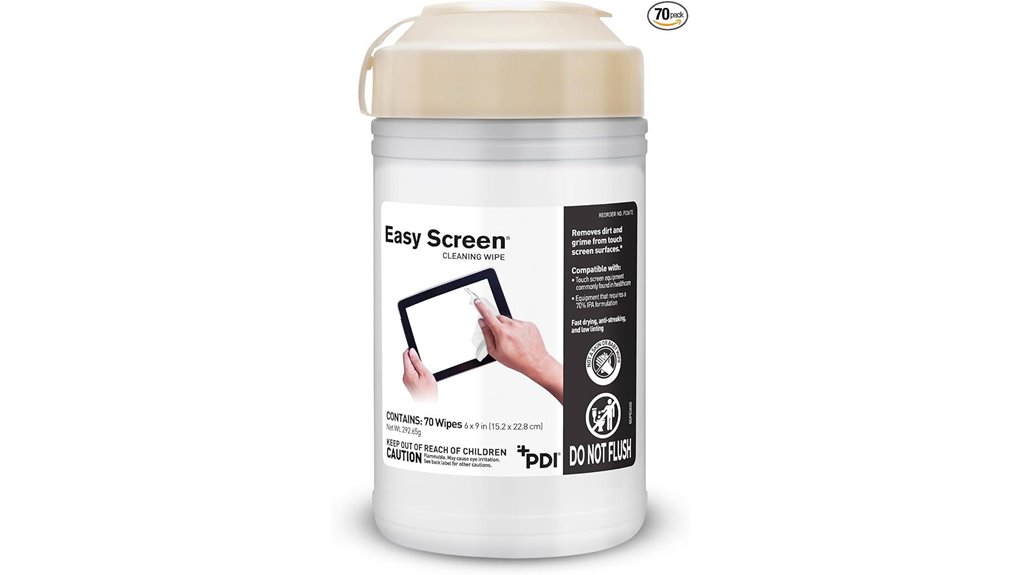disposable electronics screen wipes