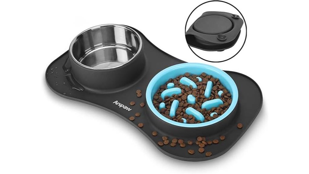 dog cat trifold slow feeder