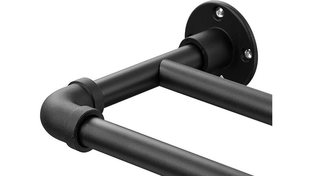 double curtain rod telescopes blackout