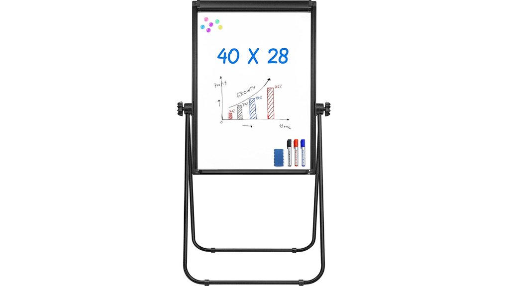 double sided portable magnetic whiteboard