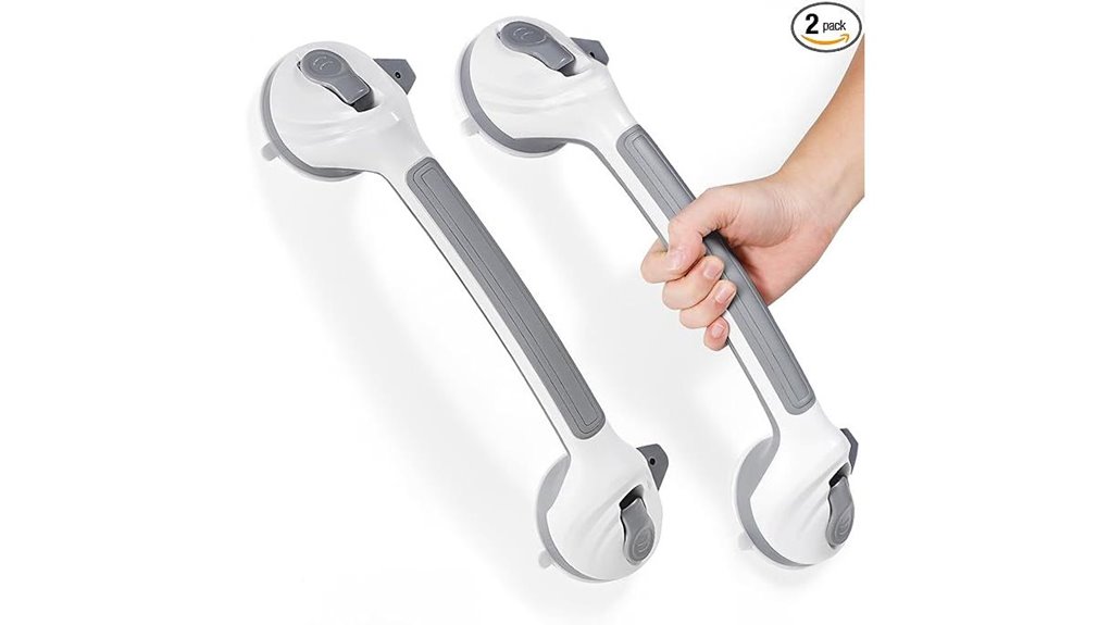 double suction grab bars