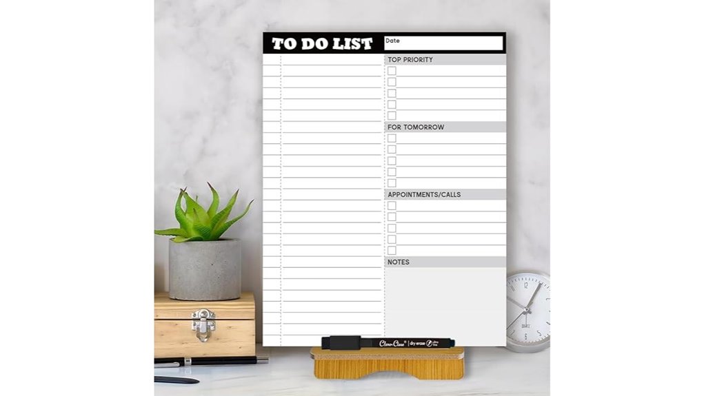 dry erase desk planning board