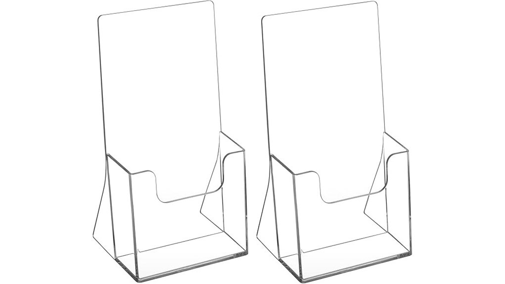 dual 4 inch acrylic holders