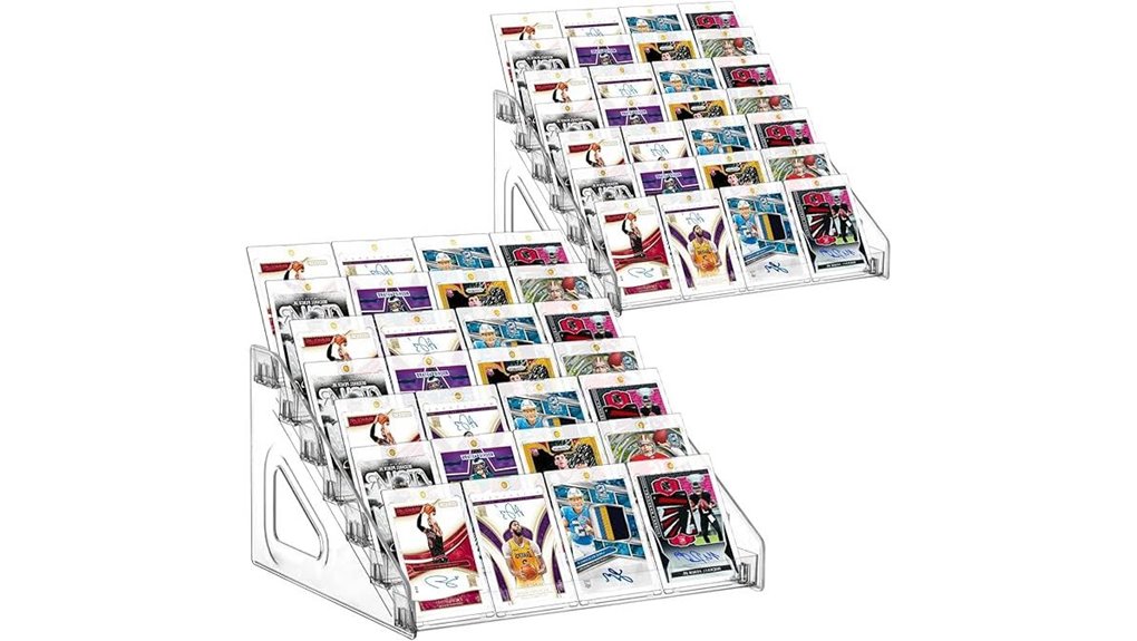 dual 7 tier card stand