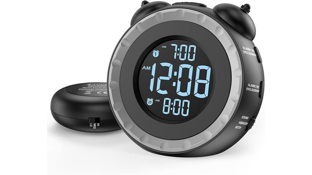 dual alarm bed shaker