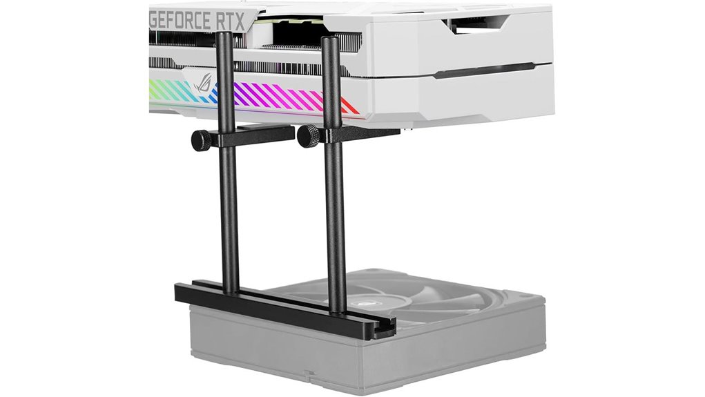 dual aluminum gpu support bracket