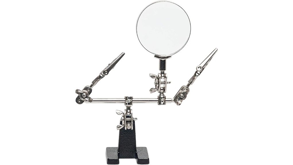 dual clip 2 5x soldering magnifier