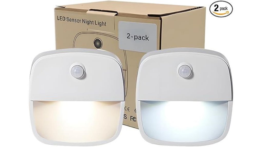 dual color motion night lights